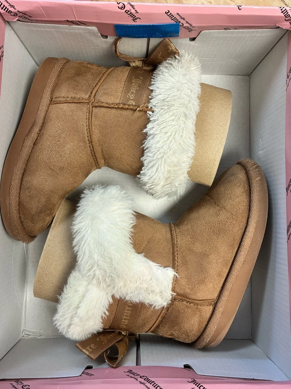 Toddler size 8 Juicy Couture King Girls Faux Fur Cold Weather Boots
